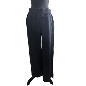 Hello Nite Women's Black High Rise Wide leg Pants Size M, NWT